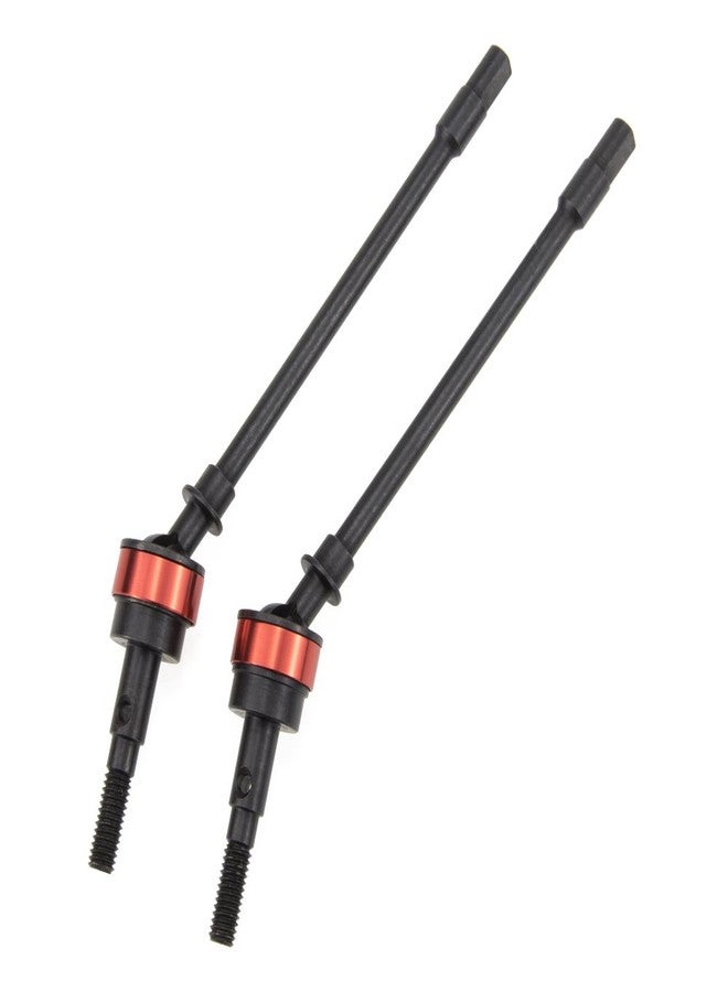 COJOYS Steel Front Axle CVD Drive Shaft Driving Shaft Compatible with 1/10 Axial SCX10 90046 90047 Upgrade Spare Parts Hop-Up 105mm Long, Cojoys, 2-Pack - Image 1